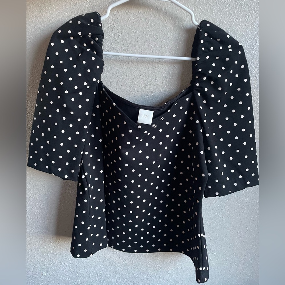 H&M polka dot top